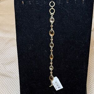 Cookie Lee Gold and Brown Bracelet